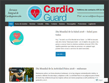 Tablet Screenshot of cardioguard.es